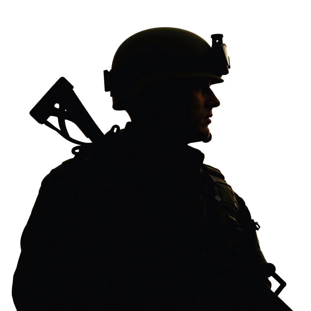 Silhouette of a Soldier